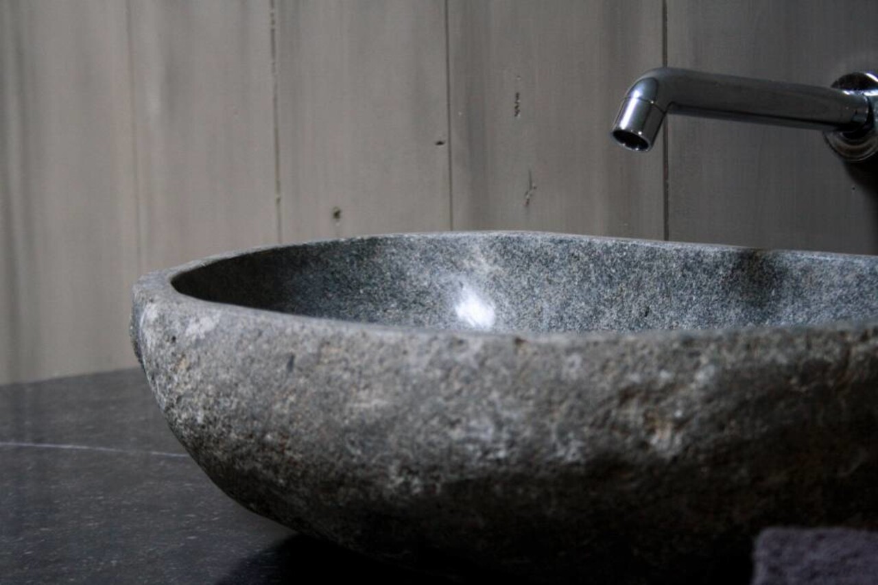 Badkamermeubel Hardsteen/eikenhout 140 cm Badkamermeubel Hardsteen/eikenhout 140 cm