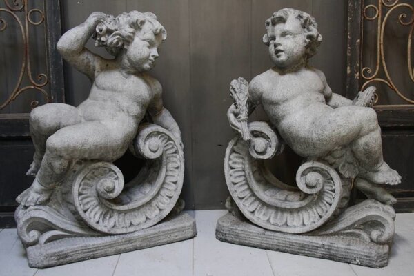 Set Aura Peeperkorn Cherubijn beton 77 x 56 x 31 cm