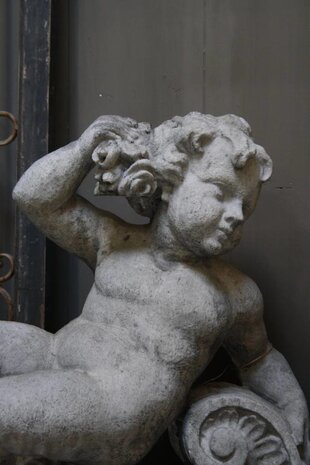 Set Aura Peeperkorn Cherubijn beton 77 x 56 x 31 cm