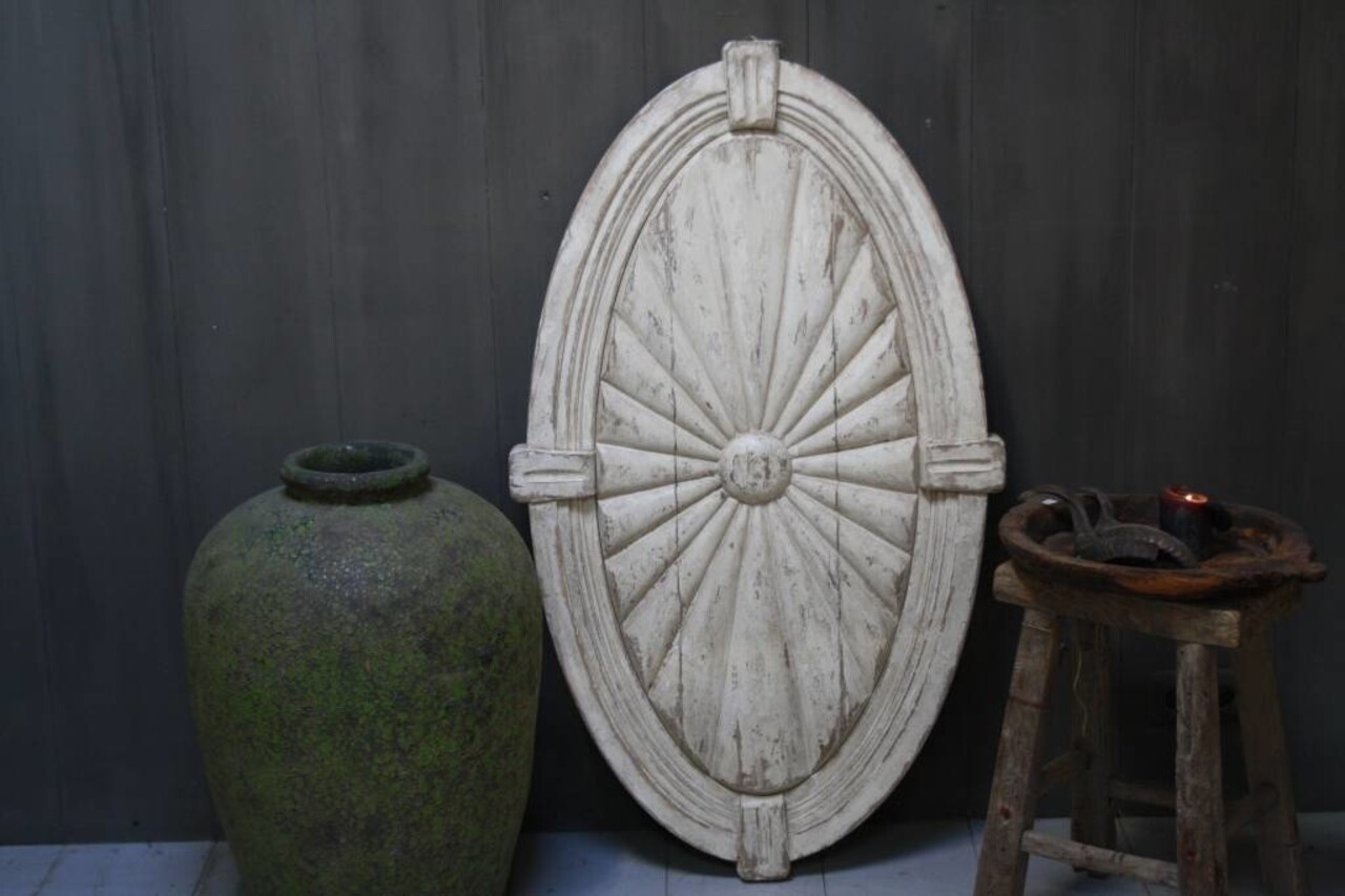 Ralph Lauren Medaillon Hout Gebroken Wit 122 x 70 x 5,5 cm Ralph Lauren Medaillon Hout Gebroken Wit 122 x 70 x 5,5 cm