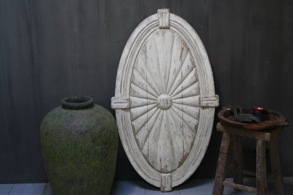 Ralph Lauren Medaillon Hout Gebroken Wit 122 x 70 x 5,5 cm Ralph Lauren Medaillon Hout Gebroken Wit 122 x 70 x 5,5 cm