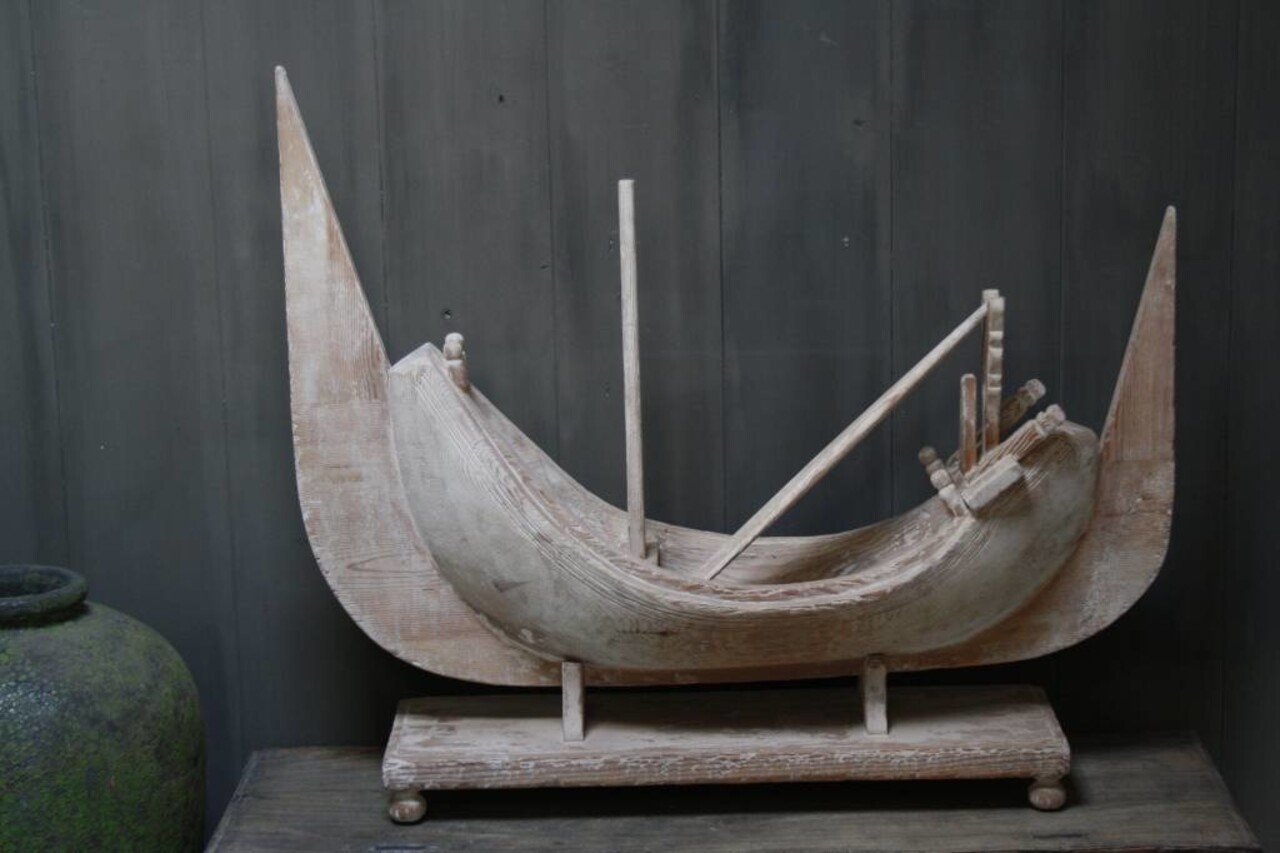 Ralph Lauren houten boot houtsnijwerk 100 x 115 cm Ralph Lauren houten boot houtsnijwerk 100 x 115 cm