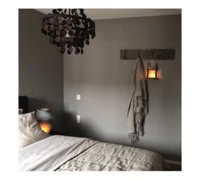 Rene Houtman Brocante oud eikenhouten kapstok met 4 haken 96 cm Rene Houtman Brocante oud eikenhouten kapstok met 4 haken 96 cm