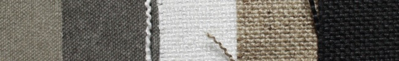 Rene Houtman Woodie (woody) kuipstoel Dark Grey linnen met houten poten Rene Houtman Woodie (woody) kuipstoel Dark Grey linnen met houten poten