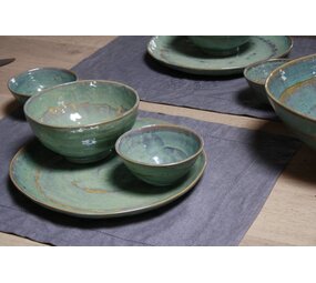 Linnen placemat met motief 39 x 49 cm Linnen placemat met motief 39 x 49 cm