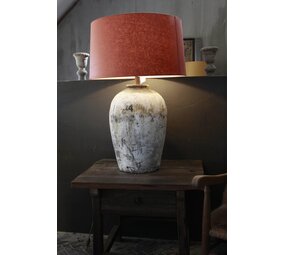 Amber Kruiklamp Oude Rijst Kruik + lampenkap Amber Kruiklamp Oude Rijst Kruik + lampenkap