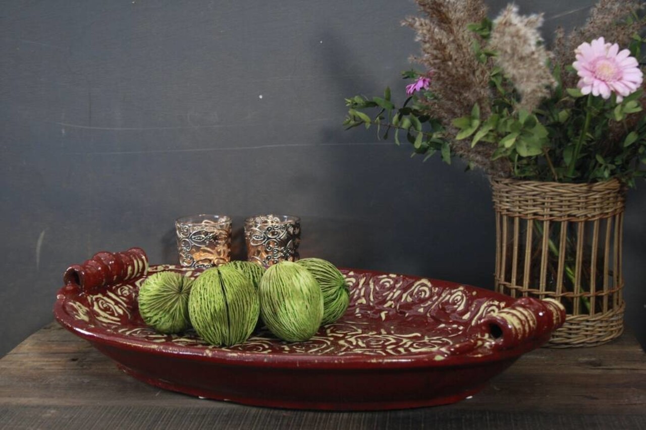 Saladeschaal PTMD met handvaten 57 cm Saladeschaal PTMD met handvaten 57 cm