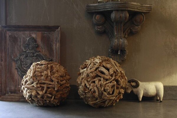 Decoratieve Houten Takken Bol 33 cm Decoratieve Houten Takken Bol 33 cm