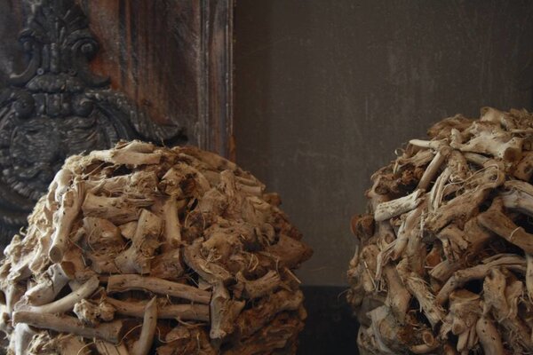 Decoratieve Houten Takken Bol 33 cm Decoratieve Houten Takken Bol 33 cm