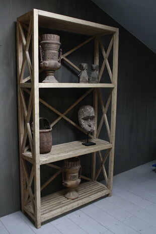 Ralph Lauren Avaro Hoge Houten Open Kast 237 cm 3-vaks Ralp Lauren Ralph Lauren Avaro Hoge Houten Open Kast 237 cm 3-vaks Ralp Lauren