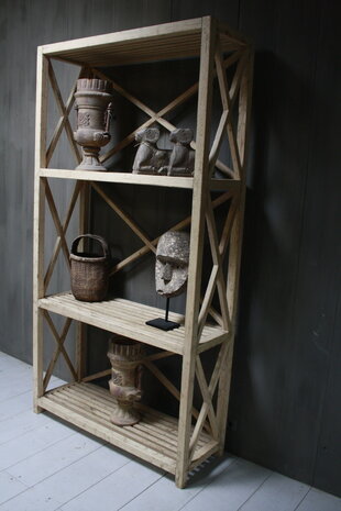 Ralph Lauren Avaro Hoge Houten Open Kast 237 cm 3-vaks Ralp Lauren Ralph Lauren Avaro Hoge Houten Open Kast 237 cm 3-vaks Ralp Lauren