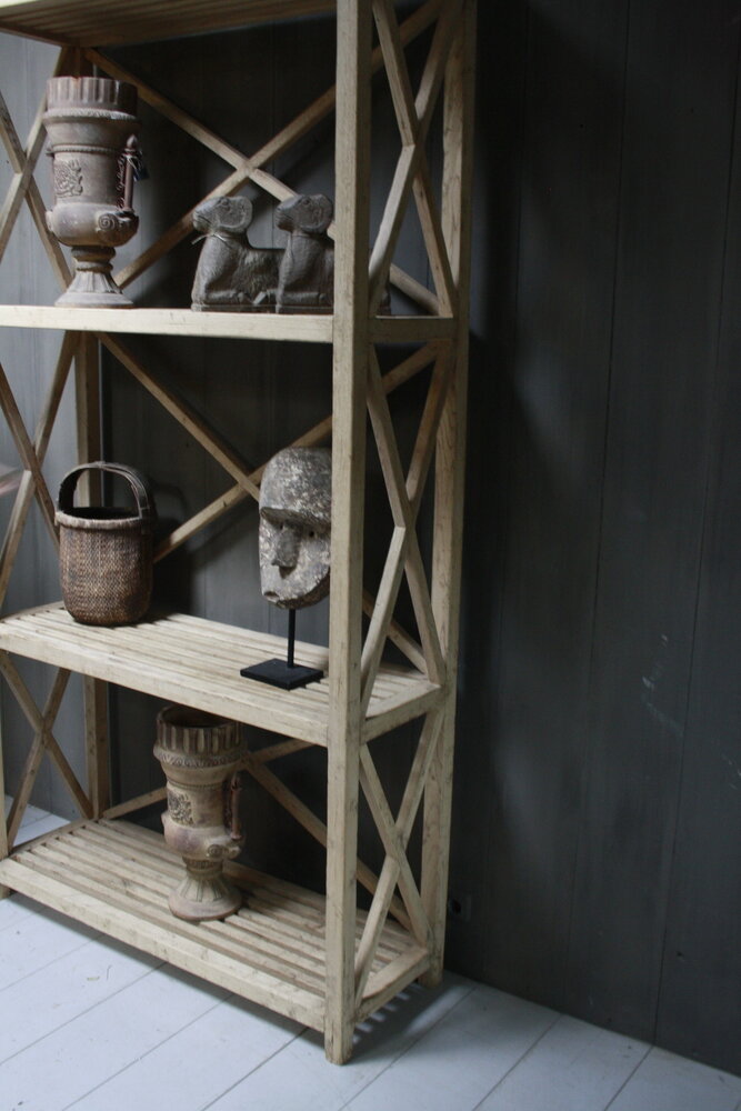 Ralph Lauren Avaro Hoge Houten Open Kast 237 cm 3-vaks Ralp Lauren Ralph Lauren Avaro Hoge Houten Open Kast 237 cm 3-vaks Ralp Lauren