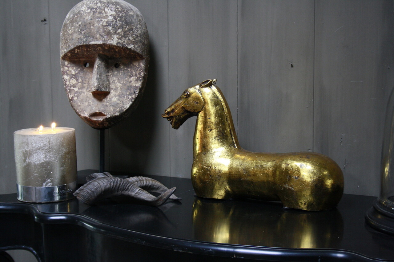 Goldie paard ijzer goud 52 cm Goldie paard ijzer goud 52 cm