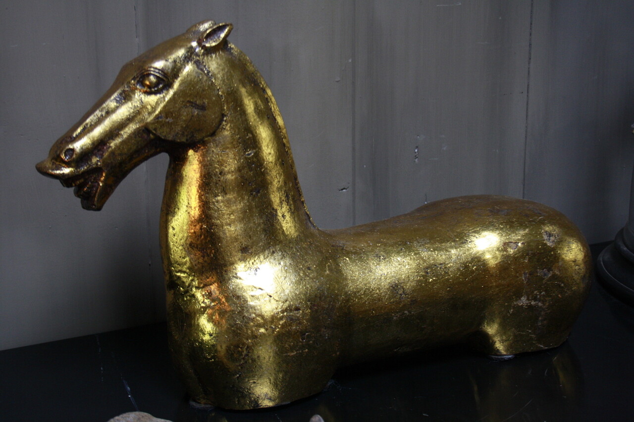 Goldie paard ijzer goud 52 cm Goldie paard ijzer goud 52 cm