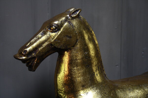 Goldie paard ijzer goud 52 cm Goldie paard ijzer goud 52 cm