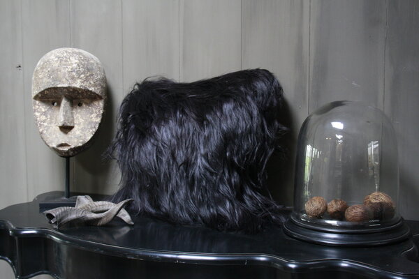 Kussen Geitenvacht Long Hair Charcoal 50 x 50 Kussen Geitenvacht Long Hair Charcoal 50 x 50