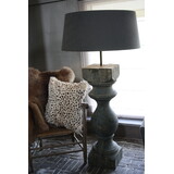 Baluster vloerlamp oud hout PTMD 144 cm Baluster vloerlamp oud hout PTMD 144 cm