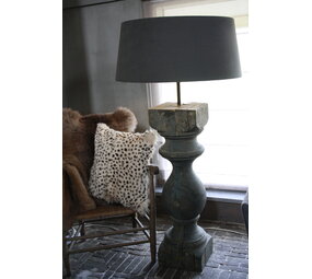 Baluster vloerlamp oud hout PTMD 144 cm