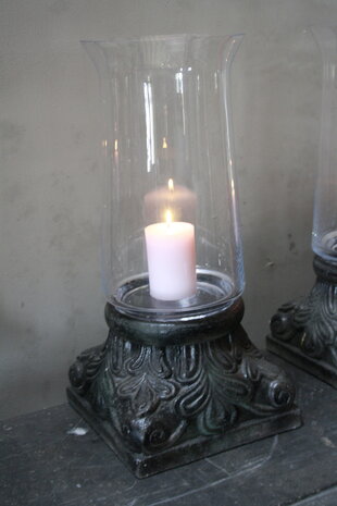 Windlicht zwart PTMD 55 cm Windlicht zwart PTMD 55 cm