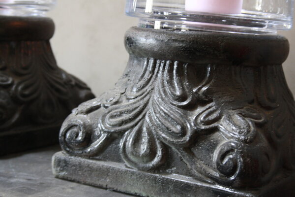 Windlicht zwart PTMD 55 cm Windlicht zwart PTMD 55 cm