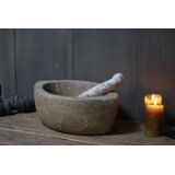 Aura peeperkorn stenen vijzel met stamper Aura peeperkorn stenen vijzel met stamper