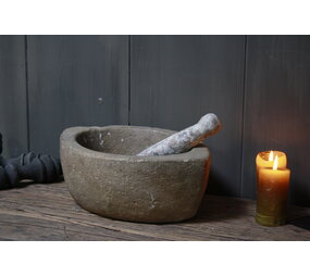 Aura peeperkorn stenen vijzel met stamper