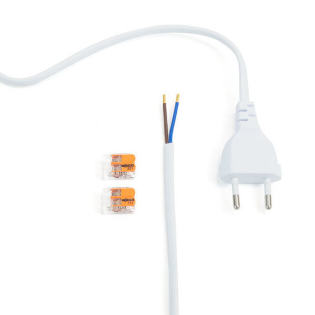 PURPL Power Supply Cable Euro-220V 2-wired 1.5m WAGO Clip incl.