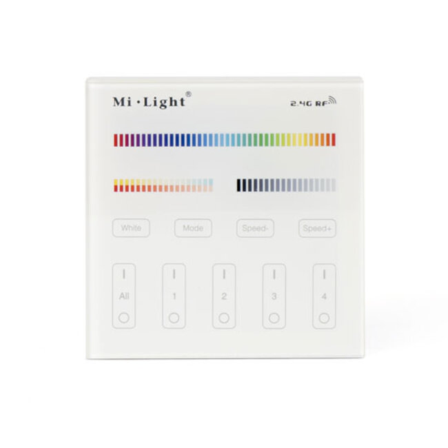 PURPL Mi-Light 4 Zone Wall Remote RGB+CCT