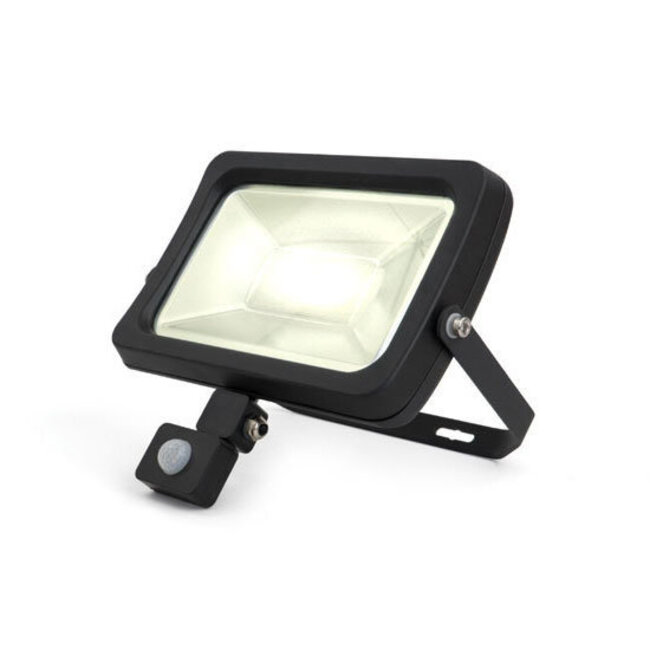PURPL LED Floodlight with Sensor 50W 4000K Natural White IP44 Black