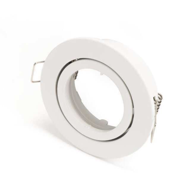 PURPL LED GU10 Spot Fixture IP20 White Zinc Tiltable Incl. socket