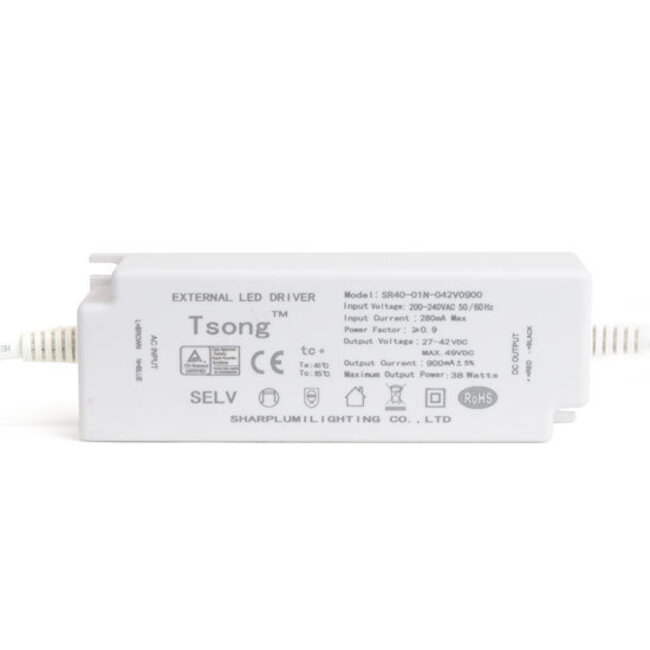 PURPL LED Driver 38W for 60x60 and 30x120 standard lumen Panels