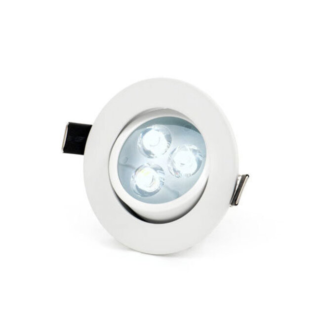 PURPL LED Recessed Spot 3W 6000K Cold White 85mm Tiltable
