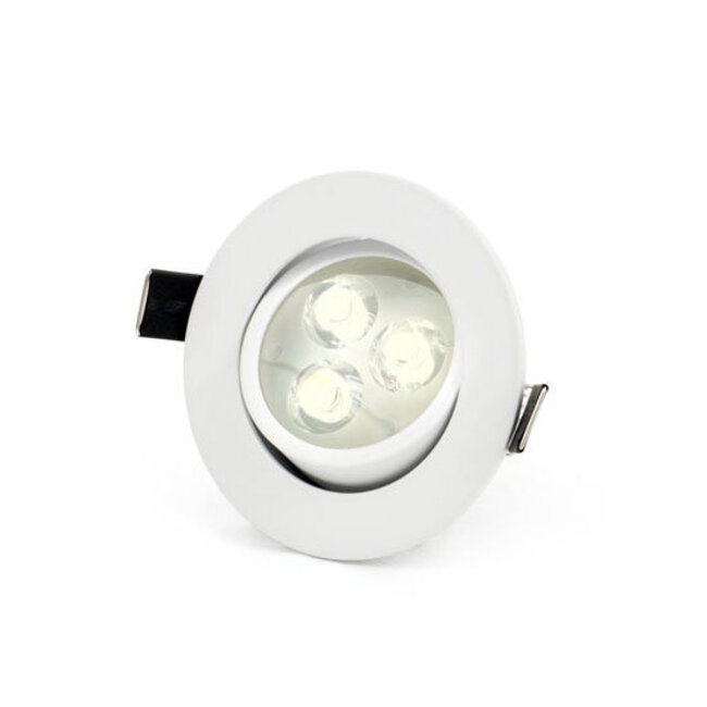 PURPL LED Recessed Spotlight 3W 4000K Natural White 85mm Tiltable