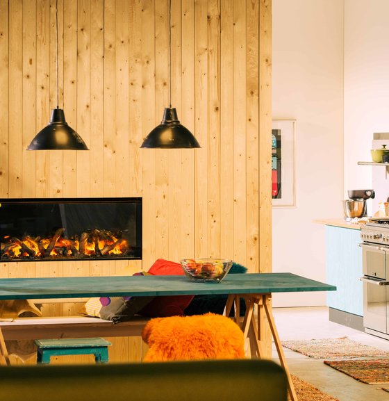 Faber Faber E-Box 1000/450 | 114 cm | Elektrische inbouwhaard front