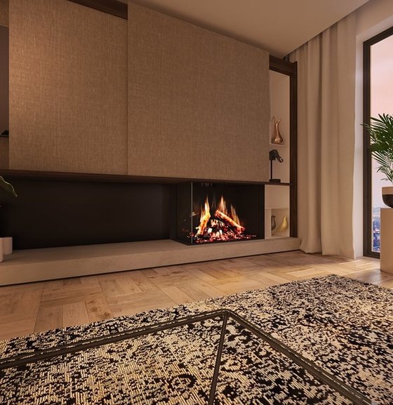 DRU Virtuo 80 | 94 cm | Elektrische inbouwhaard