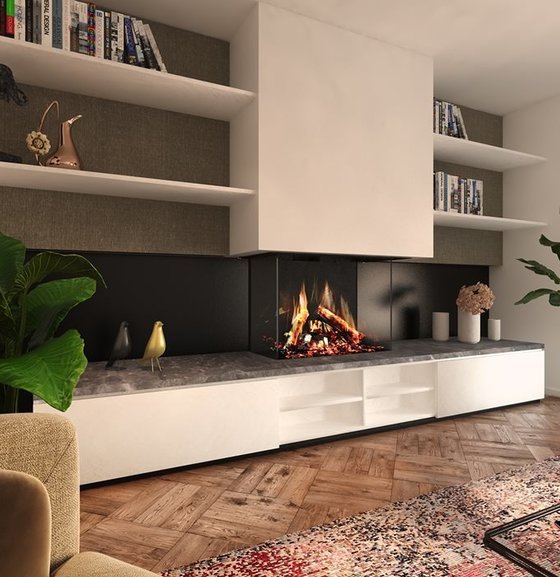 DRU Virtuo 80 | 94 cm | Elektrische inbouwhaard