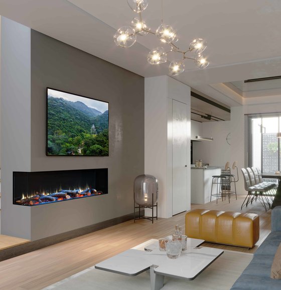 Charlton & Jenrick Charlton & Jenrick I-1800e Deep  | 182 cm | elektrische inbouwhaard