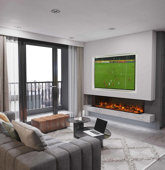 Charlton & Jenrick Charlton & Jenrick I-1500e Deep  | 155,5 cm | elektrische inbouwhaard