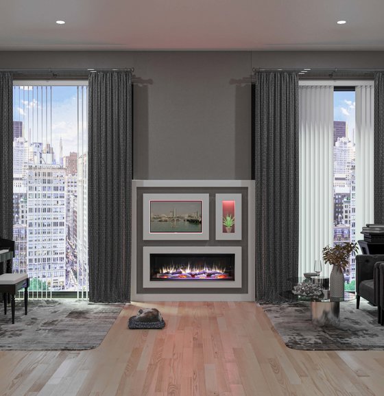 Charlton & Jenrick Charlton & Jenrick I-1250e Deep  | 127 cm | elektrische inbouwhaard