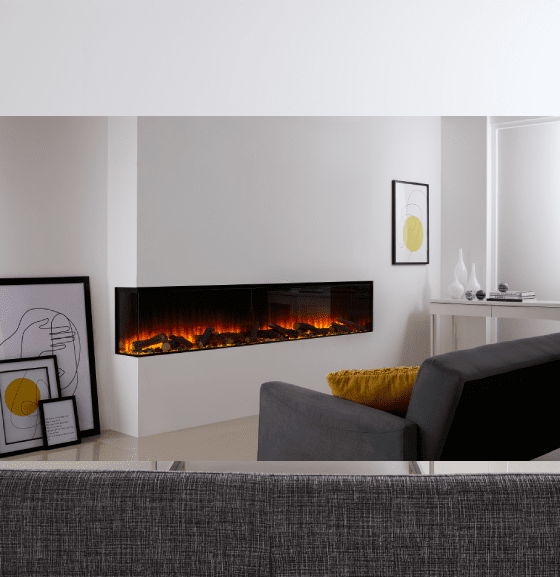 British Fires New Forest 2400 | 240 cm | Elektrische inbouwhaard