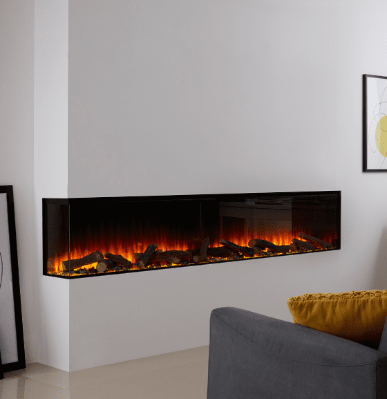 British Fires New Forest 2400 | 240 cm | Elektrische inbouwhaard