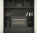 Vakkenkast met elektrische haard