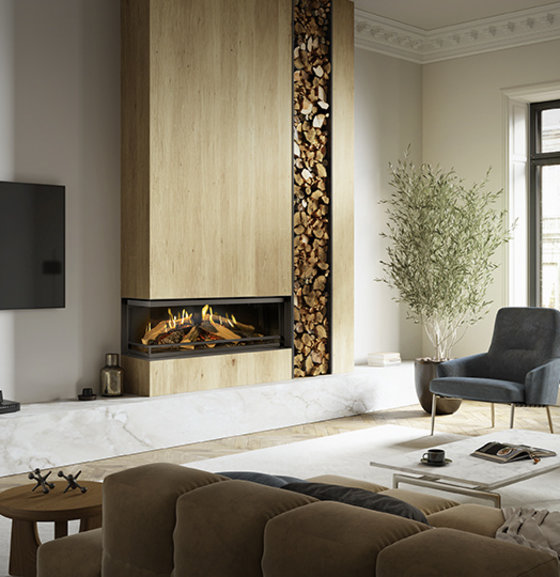 Kal-Fire Kal-Fire E-one 130C | 135,6 cm | Elektrische inbouwhaard