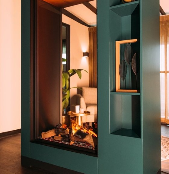 Faber Faber E-Matrix Vertical 800/1600 ST | 97 cm | Elektrische inbouwhaard Tunnel