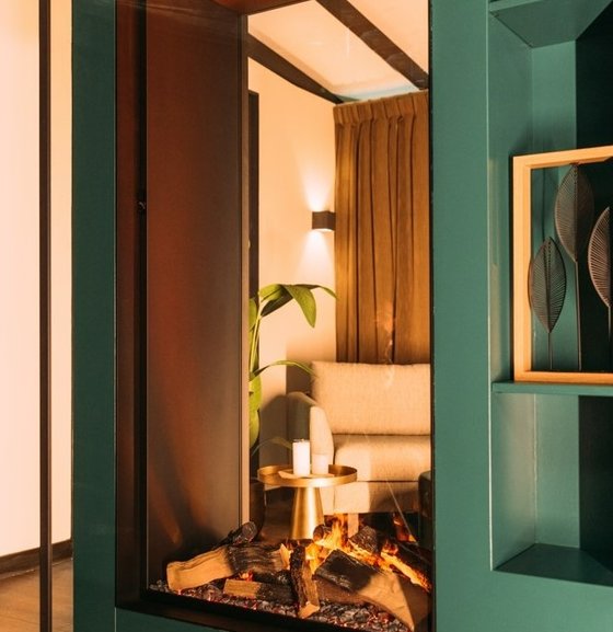 Faber Faber E-Matrix Vertical 800/1600 ST | 97 cm | Elektrische inbouwhaard Tunnel