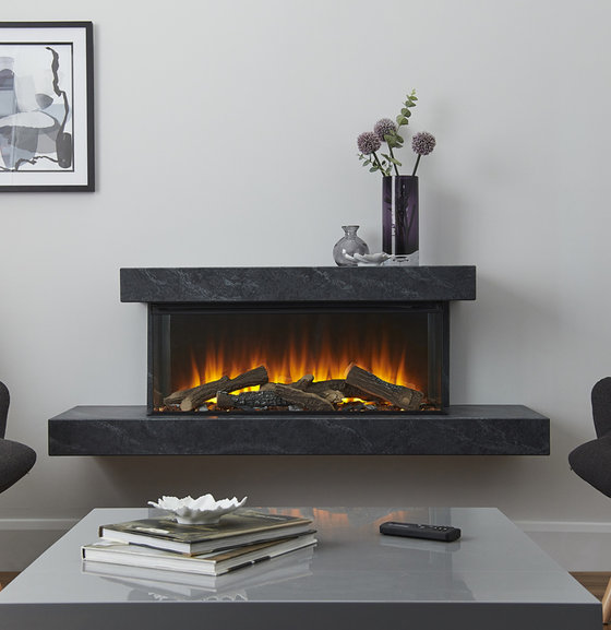 British Fires British Fires Brockenhurst 870 | 140 cm | Elektrische Hanghaard