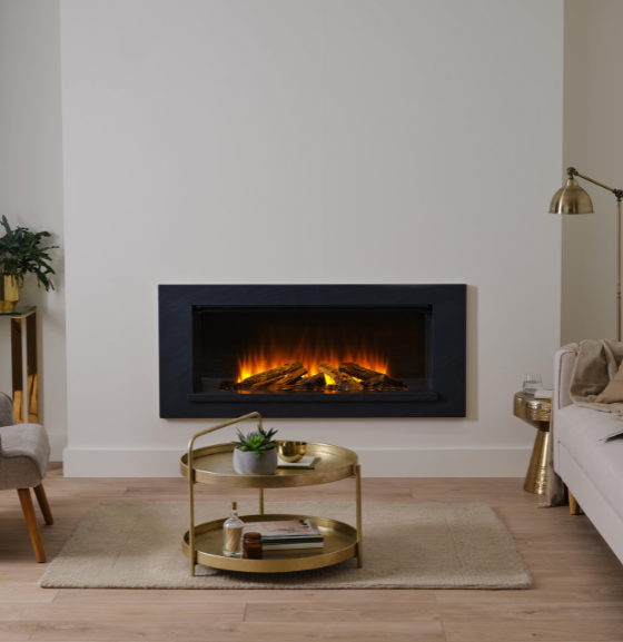 British Fires Holbury 1200 | 184 cm | Inbouwhaard