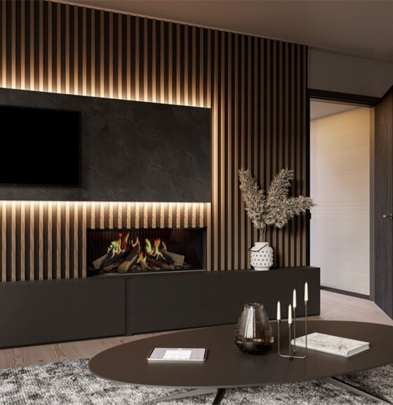 DRU Dru Virtuo Evolve 100 | 100 cm | Elektrische inbouwhaard