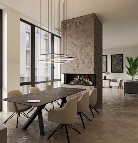 DRU Dru Virtuo Evolve 100/3 | 100 cm | Elektrische Inbouwhaard