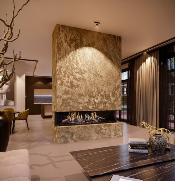 DRU Dru Virtuo Evolve 180/3  | 195 cm | Elektrische inbouwhaard